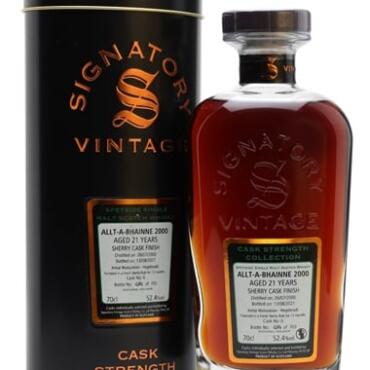 Allt-a-Bhainne 2000
21 Year Old Sherry Cask Signatory - 21 Year Old Sherry Cask Signatory