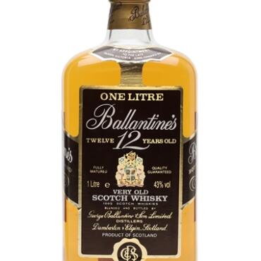 Ballantine's 12 Year Old
Litre Bot.1980s